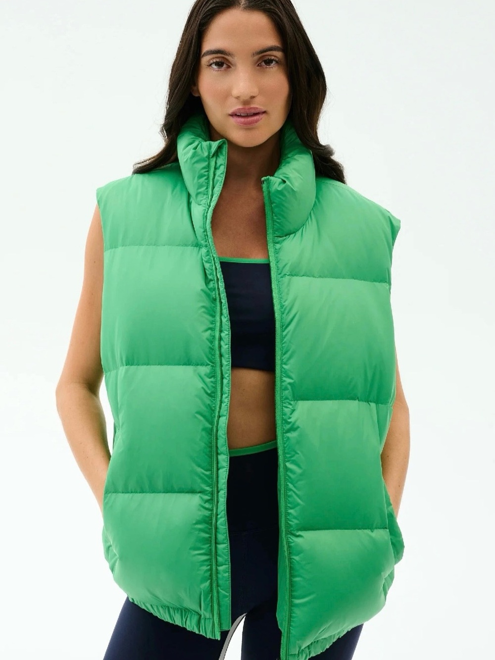 Splits59 Bright Green Summits Puffer Vest